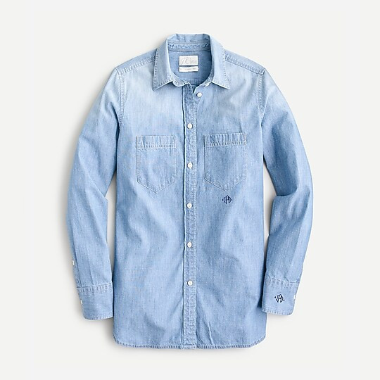 Classic-fit chambray shirt | J. Crew US