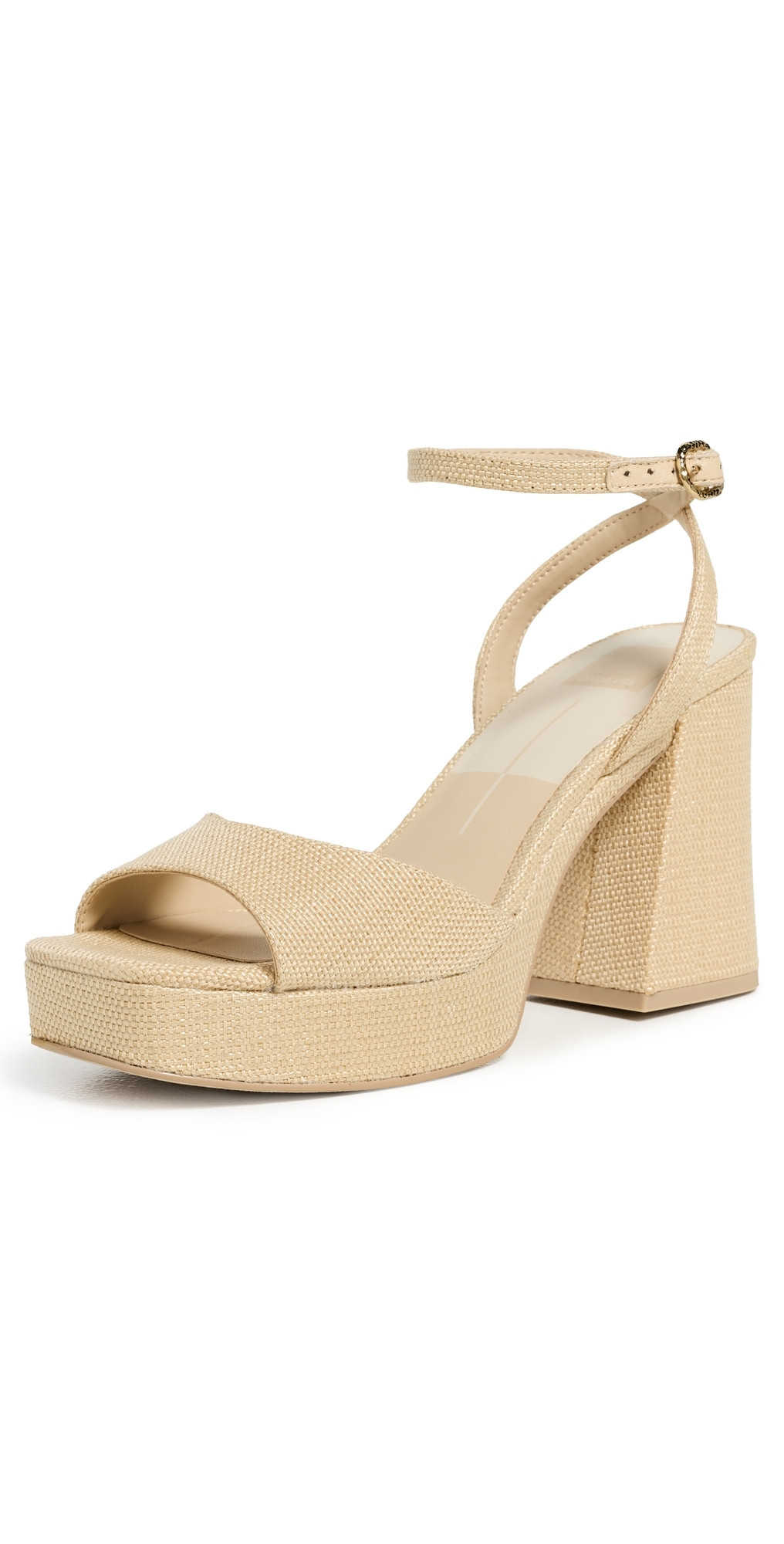 Dolce Vita Felicia Platform Sandals Natural Raffia 10 | Shopbop