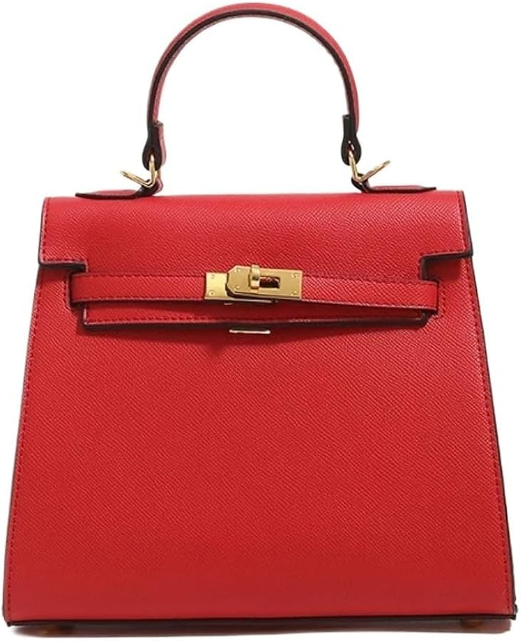 Luxury Leather Crossbody Bag for Women | Designer Shoulder Tote, Classic Chic Handbag for Daily W... | Amazon (US)