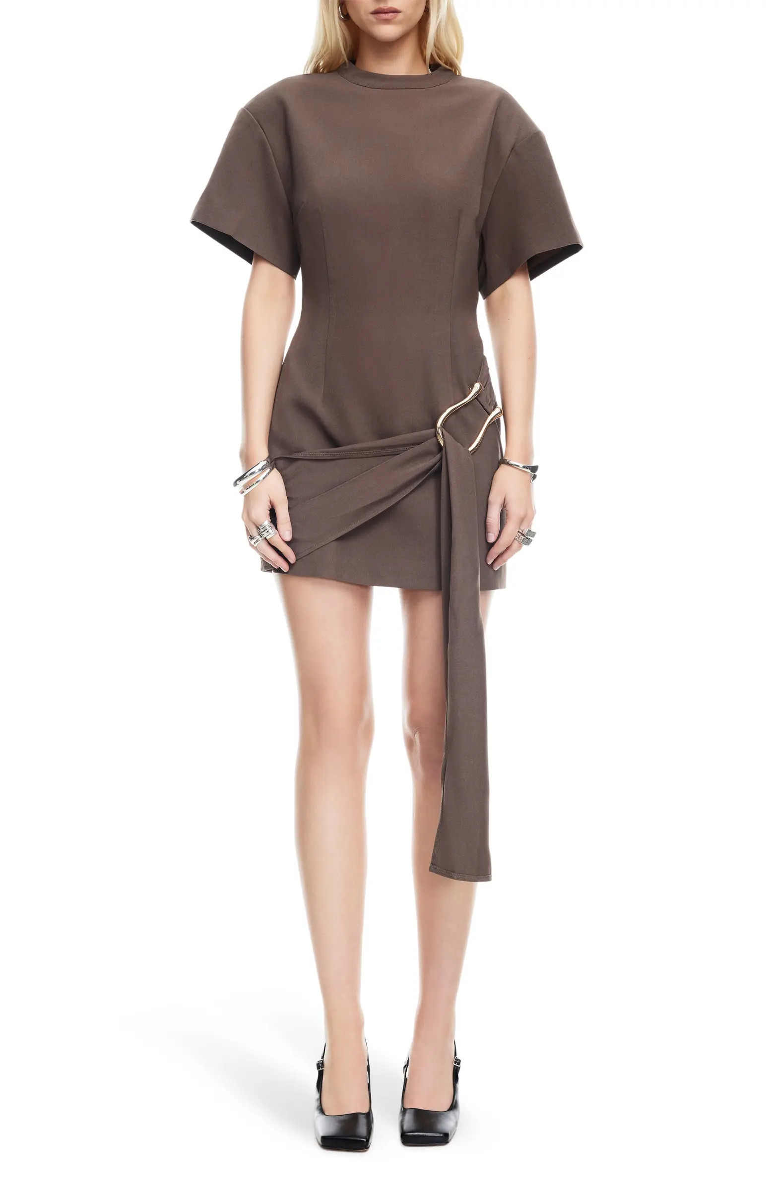 LIONESS Martini Draped Belt Minidress | Nordstrom | Nordstrom
