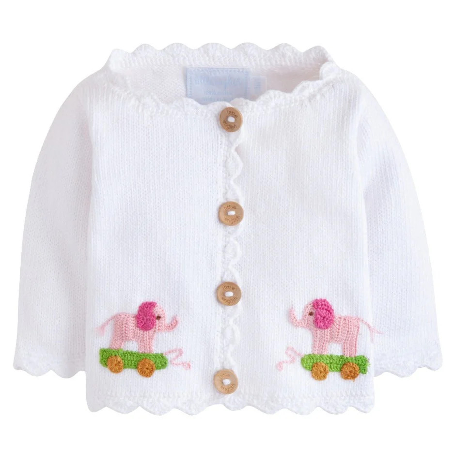 Girl Elephant Crochet Sweater | Little English