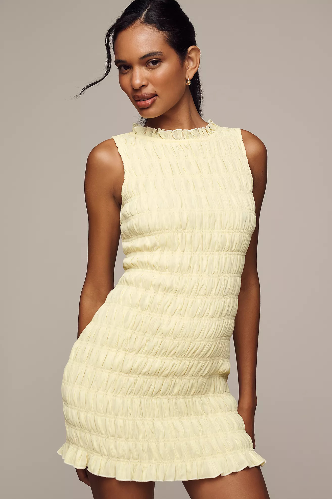 Endless Rose Sleeveless Smocked Mini Dress | Anthropologie (US)