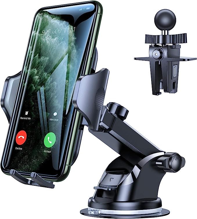 VICSEED Car Phone Mount, [Thick Case & Big Phones Friendly] Long Arm Suction Cup Phone Holder for... | Amazon (US)