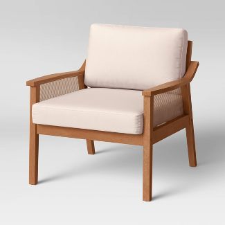 Westbury Cane Lounge Armchair Beige - Threshold™ | Target