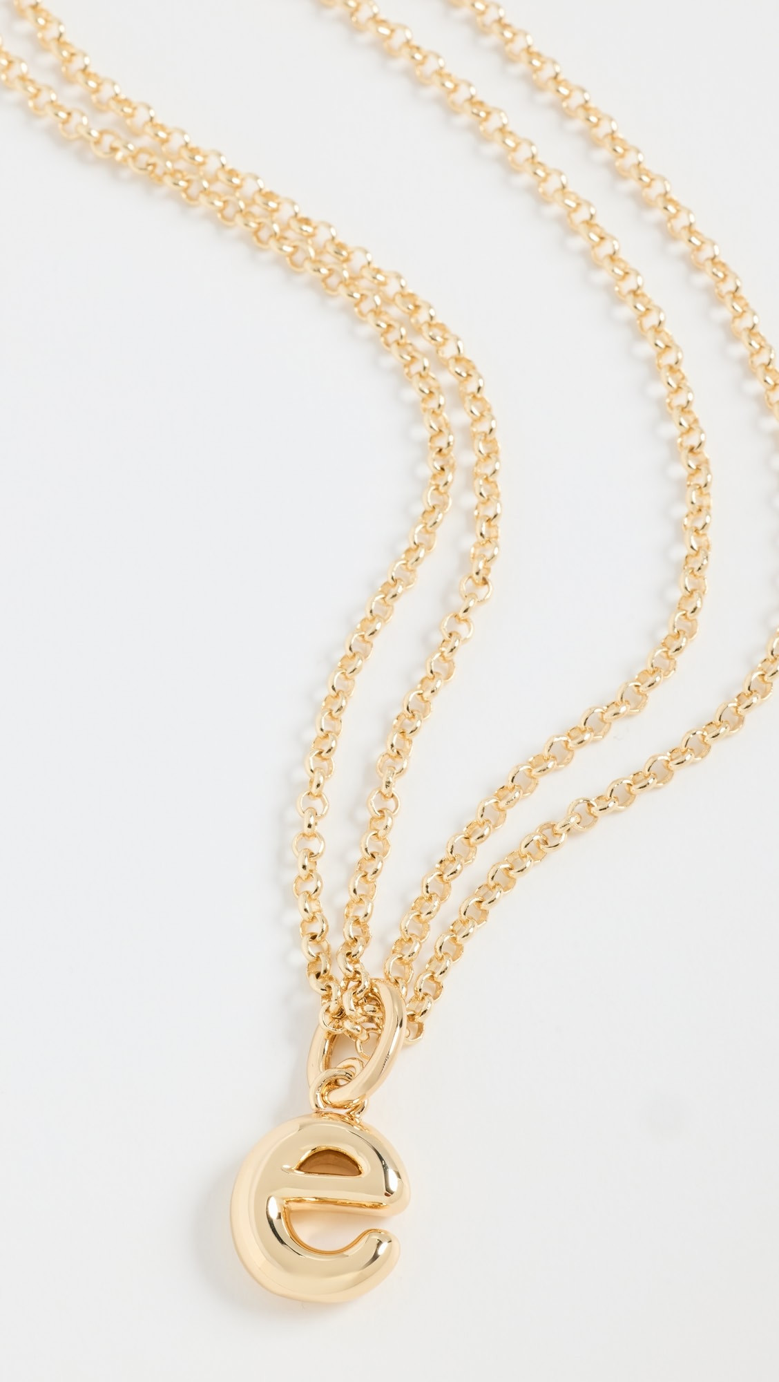 The Puffy Initial Necklace | Shopbop