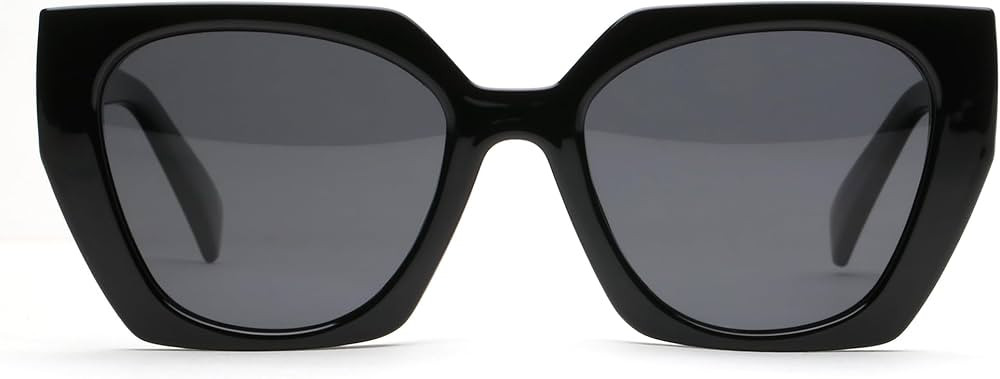 JOO'RTI Trendy Polarized Oversized Sunglasses Womens, Retro Big Square Cat Eye Designer Sunnies | Amazon (US)