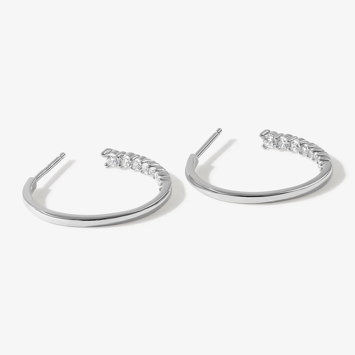 Bentley midi hoop earrings | Adornmonde