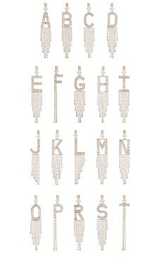 retrofete Alphabet Earring in Silver from Revolve.com | Revolve Clothing (Global)