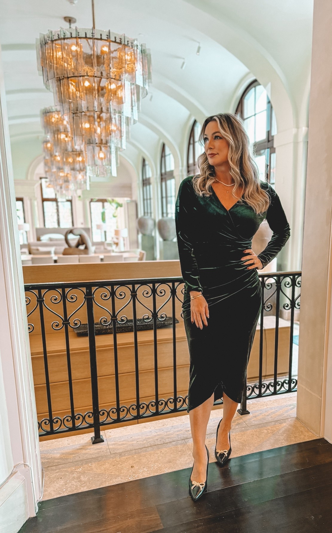 Holiday style, velvet dress, bow heels 

#LTKHoliday #LTKFindsUnder50