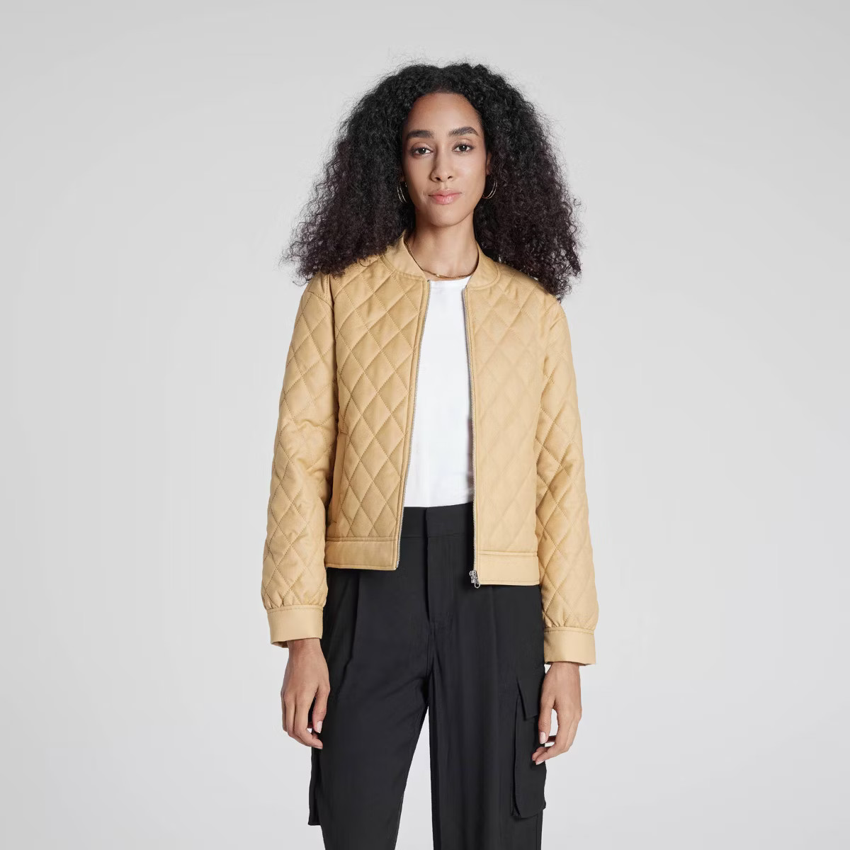 Women's Quilted Bomber Jacket - A New Day™ | Target