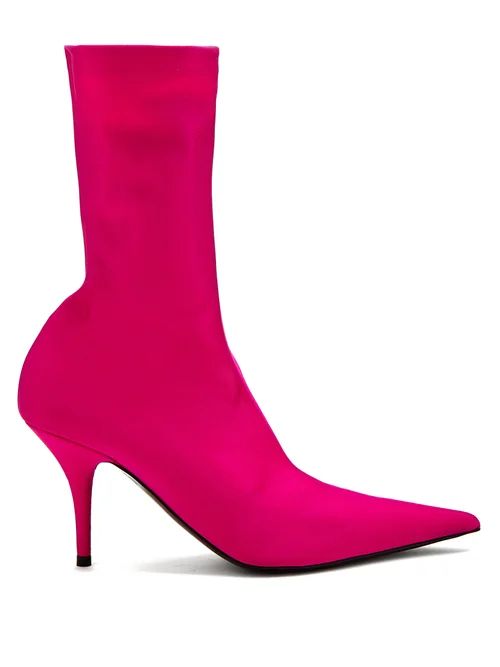 Balenciaga - Knife Bootie - Womens - Pink | Matches (US)