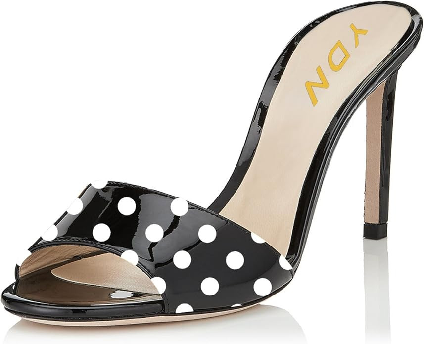 YDN Women's Comfy Kitten Low&High Heel Mules Slip on Clog Sandals Open Toe Dress Pumps Slide Shoe... | Amazon (US)