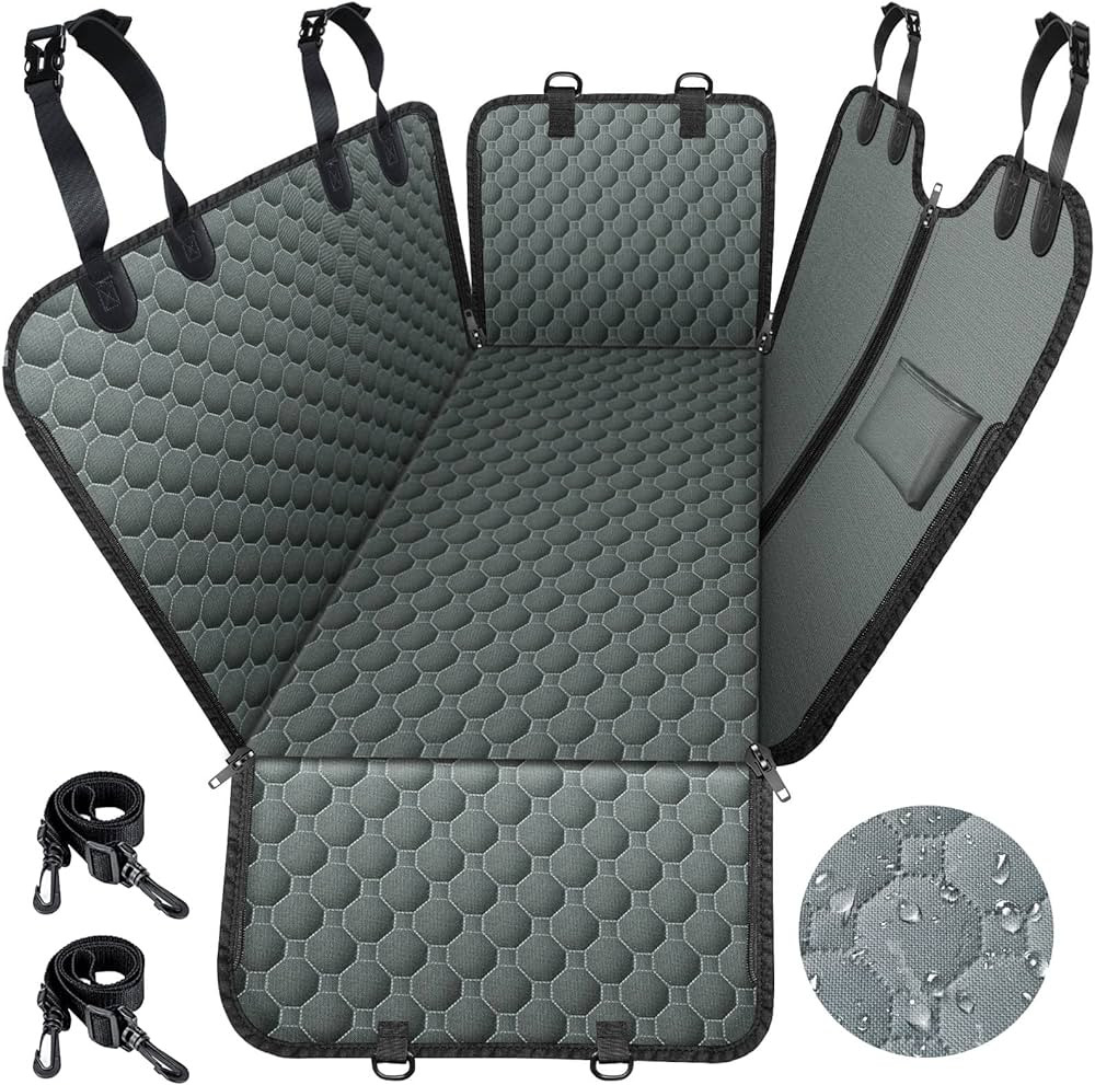 Mancro Dog Car Seat Cover for Back Seat, Waterproof for Dogs with Side Flaps, Scratchproof Dog Ha... | Amazon (US)