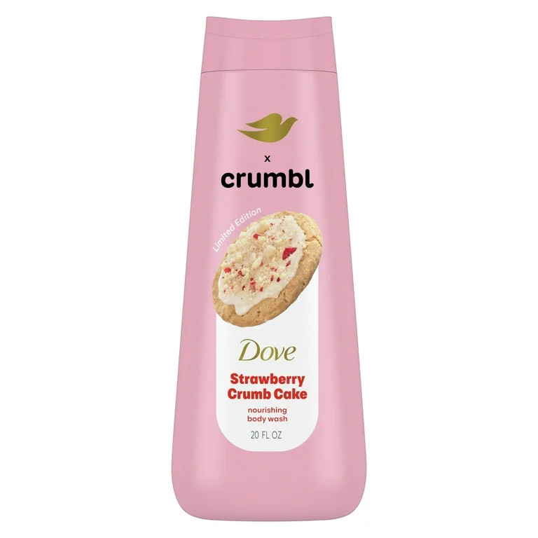 Dove Crumbl Moisturizing Liquid Body Wash Strawberry Crumb Cake, 20 oz | Walmart (US)
