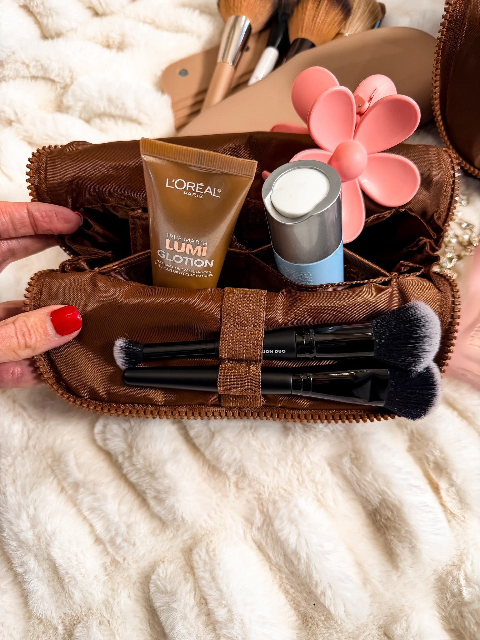 My favorite makeup bag for travel or keeping makeup organized at home! It’s definitely worth the splurge but the Amazon look for less is a great option! Themominstyle 

#LTKselfcare #LTKBeauty #LTKTravel