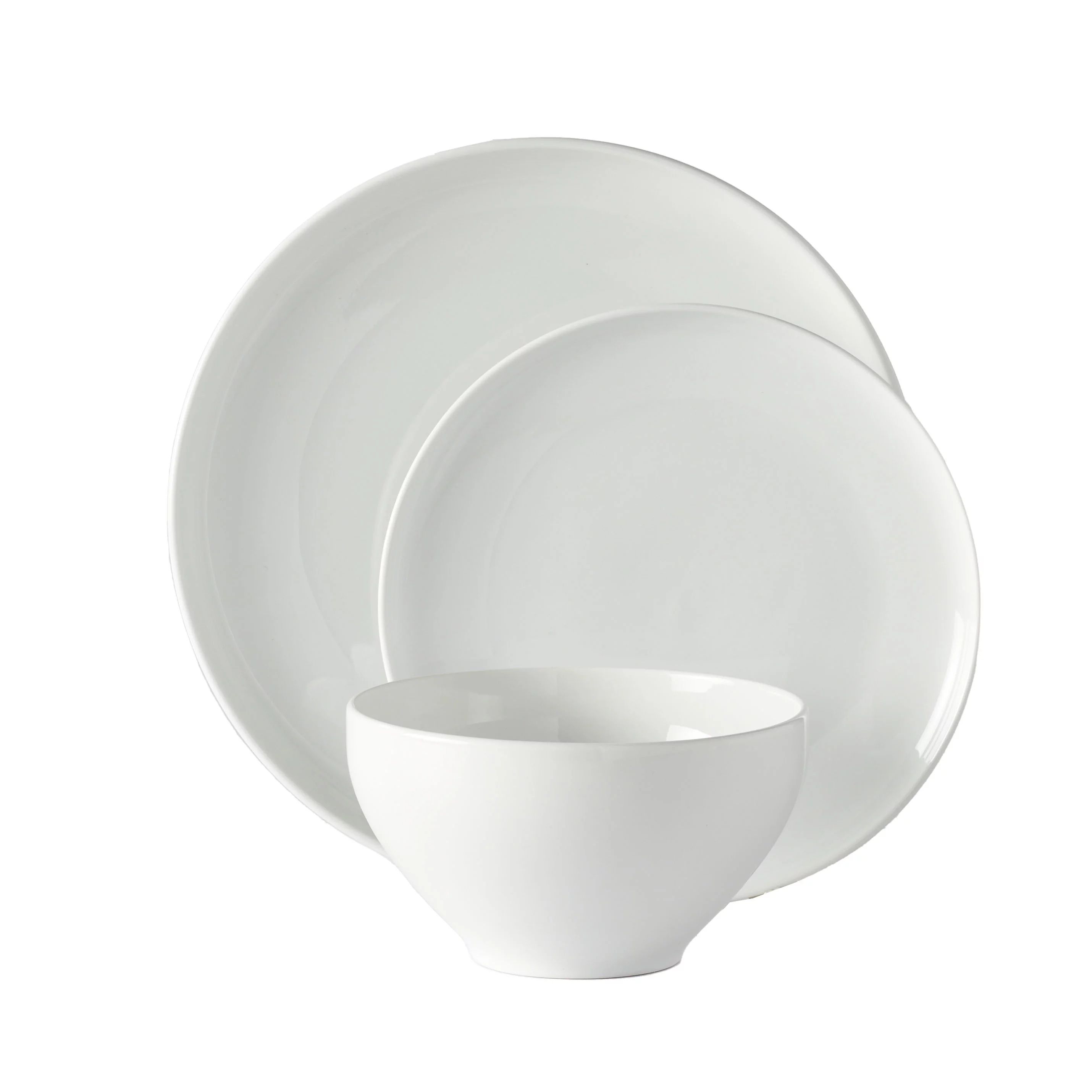 Better Homes & Gardens Vivian 12 Piece Porcelain Dinnerware Set | Walmart (US)