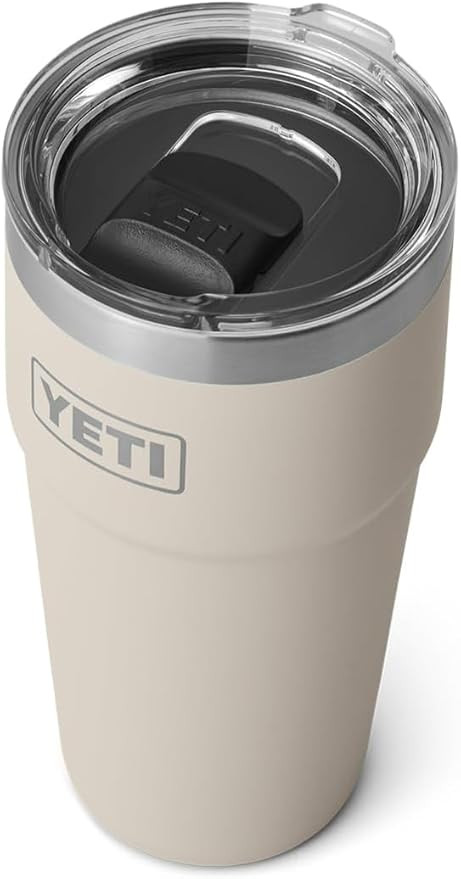 YETI Rambler Cup, Vacuum Insulated Stainless Steel Stackable Cup with Magslider Lid, Cape Taupe, ... | Amazon (UK)