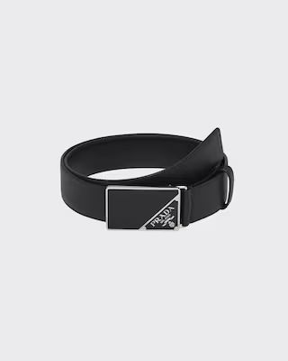 Saffiano Leather Belt | Prada Spa US