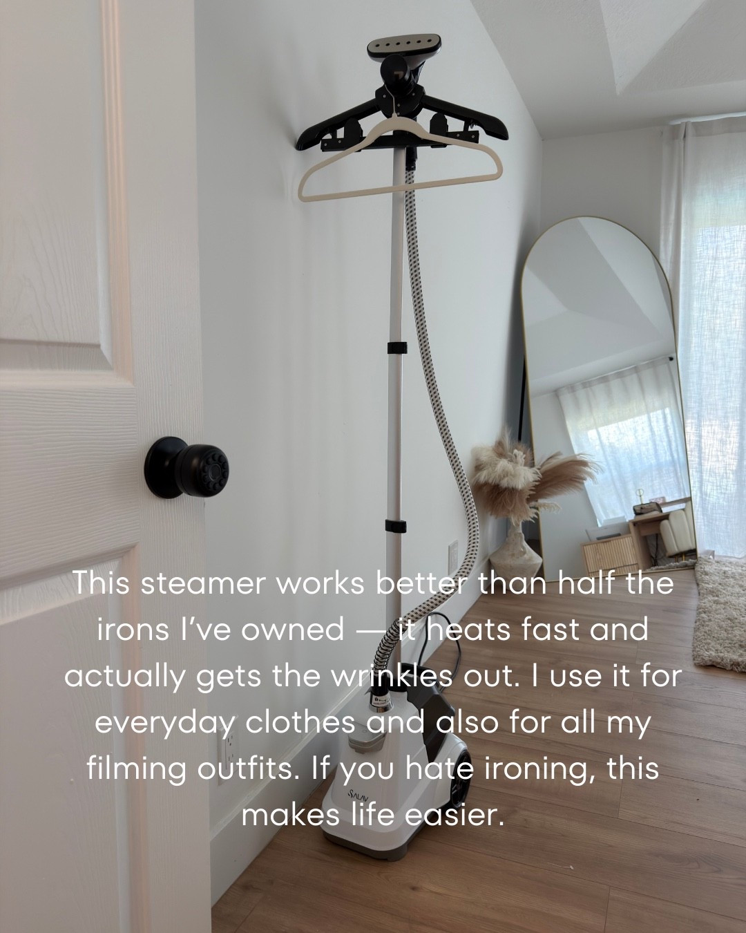 👗 If ironing is one of those chores you always put off, a good steamer can be a total game changer. It heats up quickly, smooths out wrinkles fast, and makes getting ready so much easier—especially on busy mornings.

Si odias planchar tanto como yo, este tipo de vaporizador hace toda la diferencia. Me encantó lo práctico que es para ropa del día a día, outfits de viaje o prendas que necesitan un retoque rápido antes de salir. Menos tiempo planchando y más tiempo disfrutando tu día.🖤

Follow me on Instagram and YouTube
@kirasfashionfinds

#LTKHome #LTKvlog