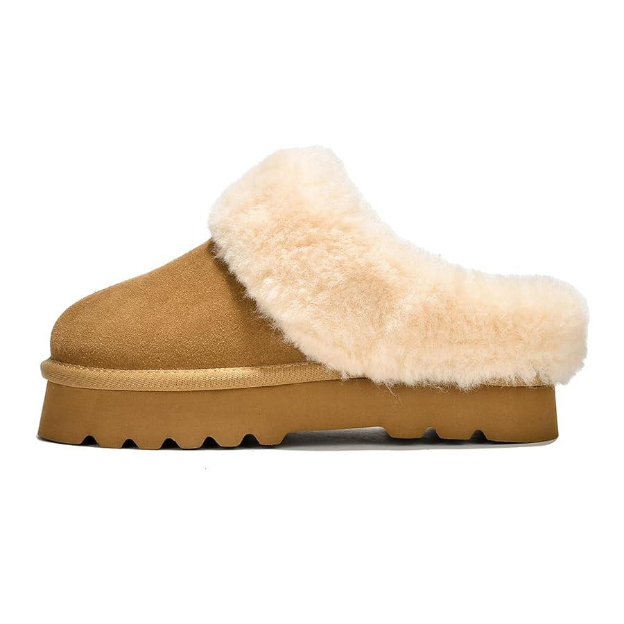 Project Cloud Genuine Leather Slippers for Women – Cozy Fuzzy Slippers with Memory Foam Insole ... | Amazon (US)