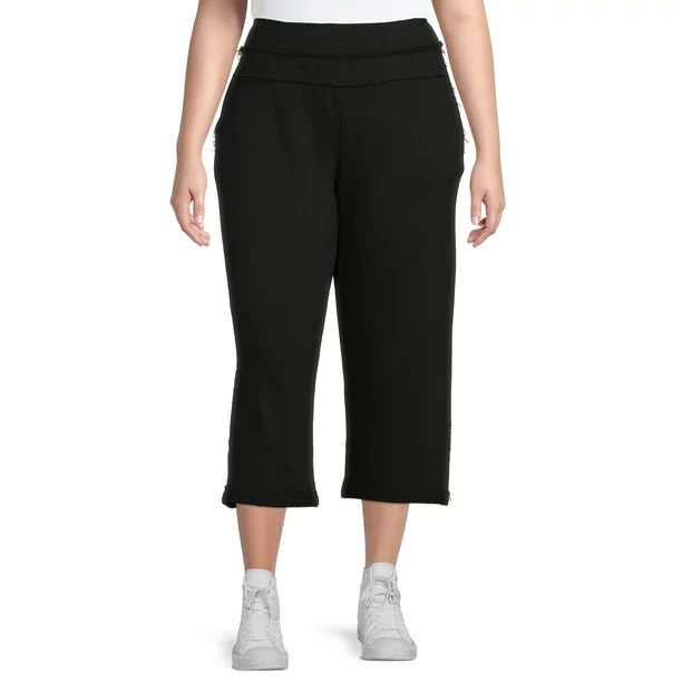 Terra & Sky Women's Plus Size Wide Leg Lounge Pants | Walmart (US)