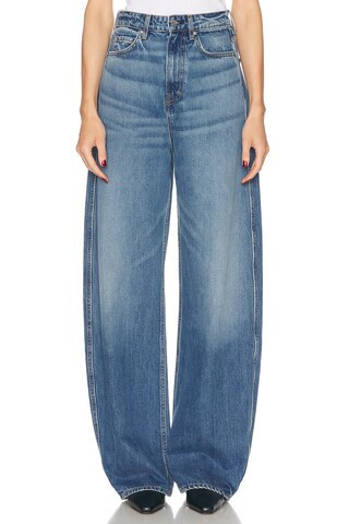 GRLFRND Austen High Rise Curve Jeans in Blue | FWRD 