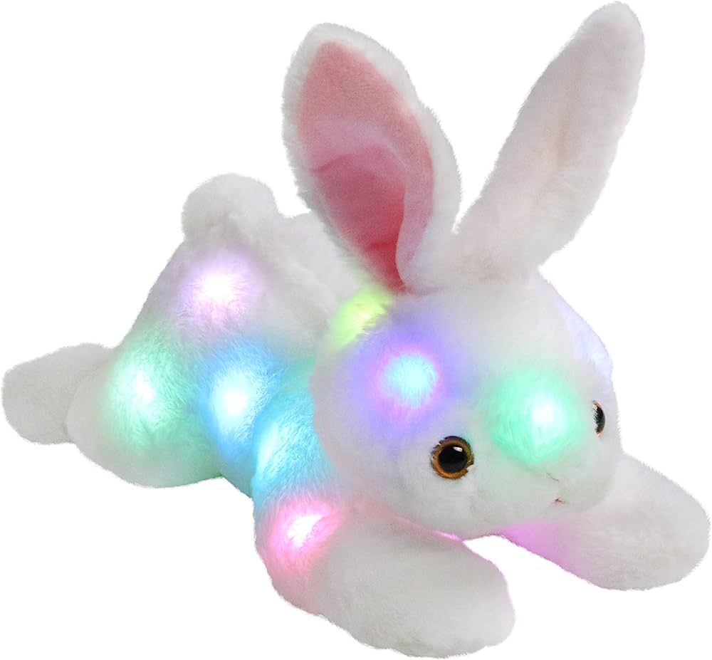 SpecialYou Light up Easter Bunny Stuffed Animal Creative LED Rabbit Plush Toy Glow in The Dark Be... | Amazon (US)