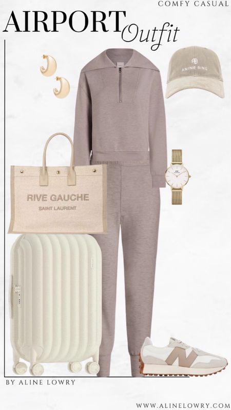Airport Outfit Idea for fall. Loungewear set #comfycasual #airport

#LTKstyletip #LTKtravel #LTKover40