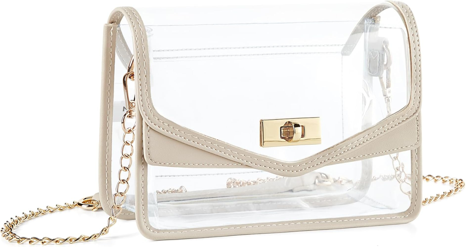 Missnine Clear Bag for Stadium Events Clear Crossbody Purse Stadium Approved Women Transparent Sh... | Amazon (US)
