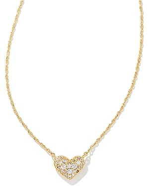 Kendra Scott Ari Pave Crystal Heart Necklace, Fashion Jewelry For Women | Amazon (US)