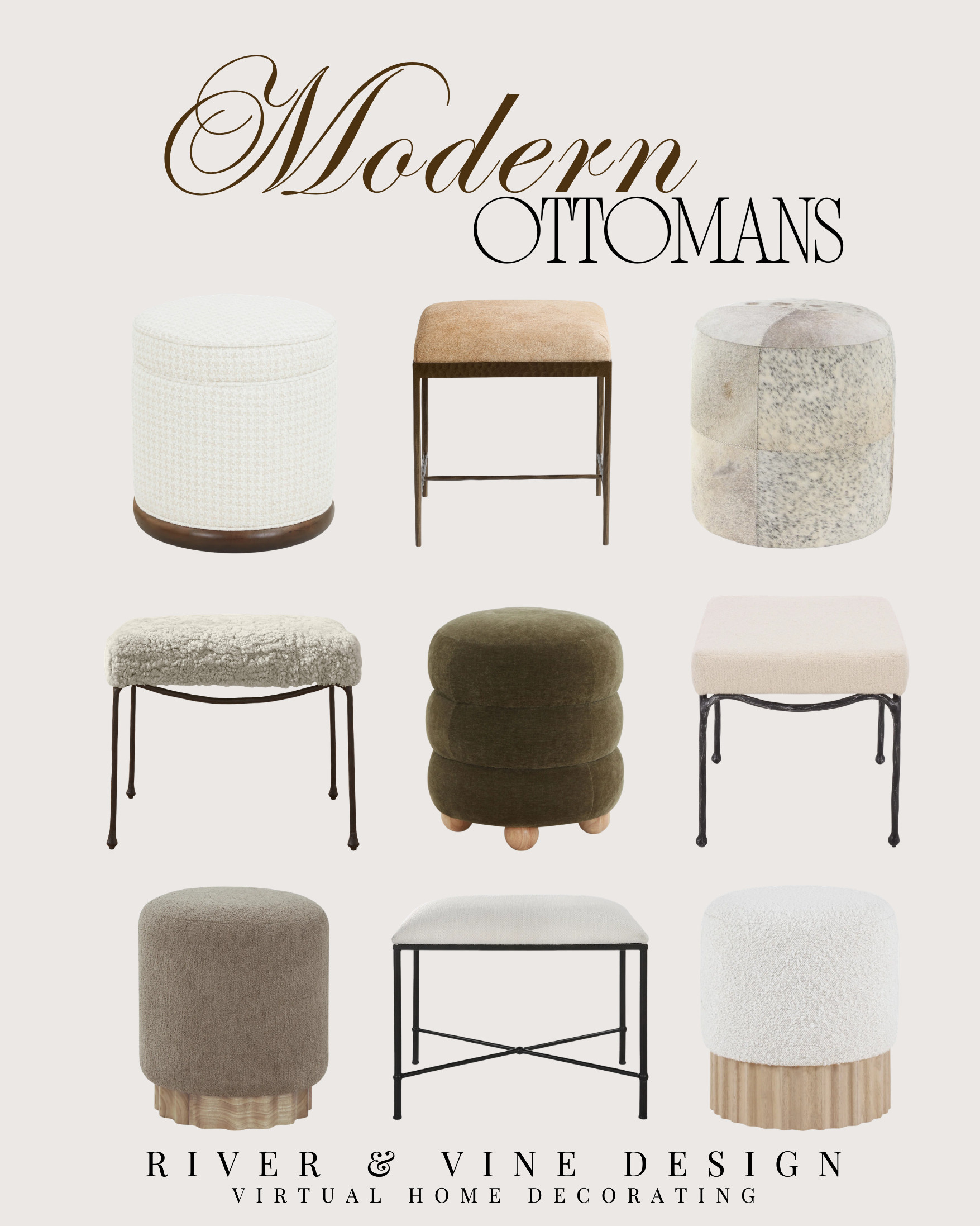 Ottomans are one of those pieces that make a room feel instantly more finished. ✨

Use them at the end of a bed, tucked under a console, paired with an accent chair, or layered into a living room for extra seating. I love how these styles add softness, texture, and shape without taking up too much visual space.

The best ones feel both pretty and practical — a small piece that can completely change how pulled together a room feels.

I may receive a commission from purchases made through my links. 

 #LTKHome