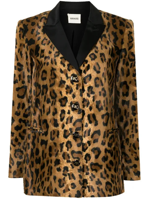 leopard-print blazer | Farfetch (US)