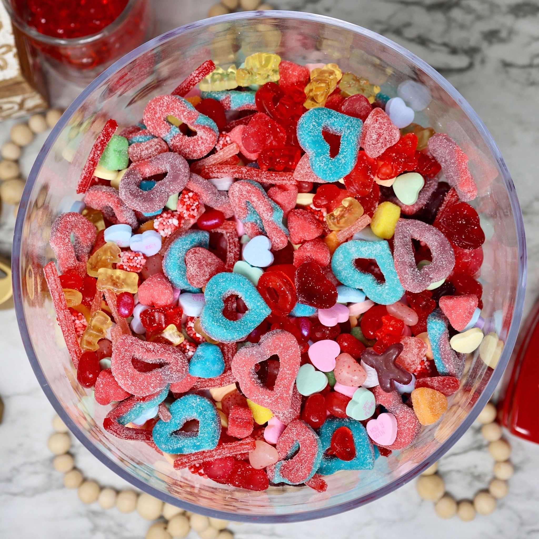 Valentine’s Day Candy Salad! 

Valentine's Day is all about indulgence, so why not treat your special someone to a fun, delicious, and memorable dessert? 

Our Candy Salad recipe is the perfect combination of sweet, sour, and crunchy. This viral food trend is perfect for sharing love and laughter with your loved ones.

#LTKMostLoved #LTKSeasonal #LTKhome