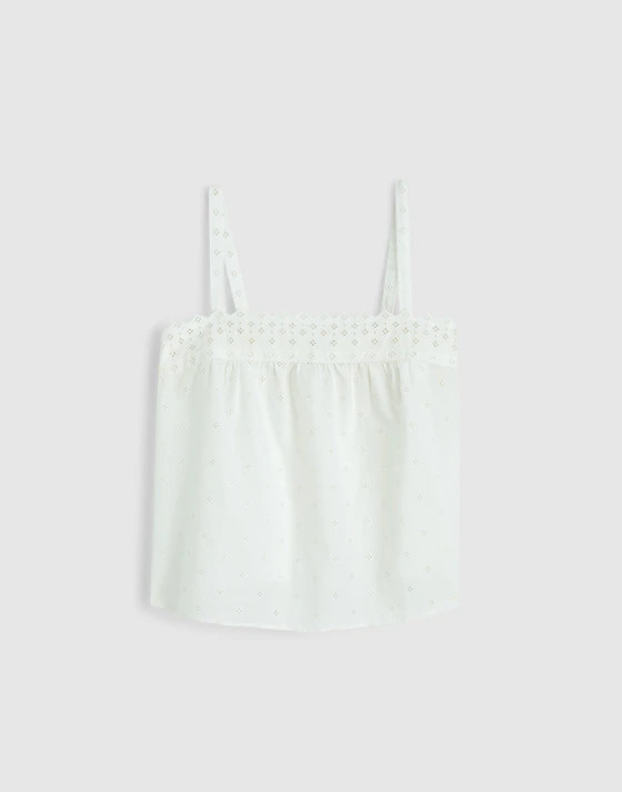 Embroidered Eyelet Tank | Madewell