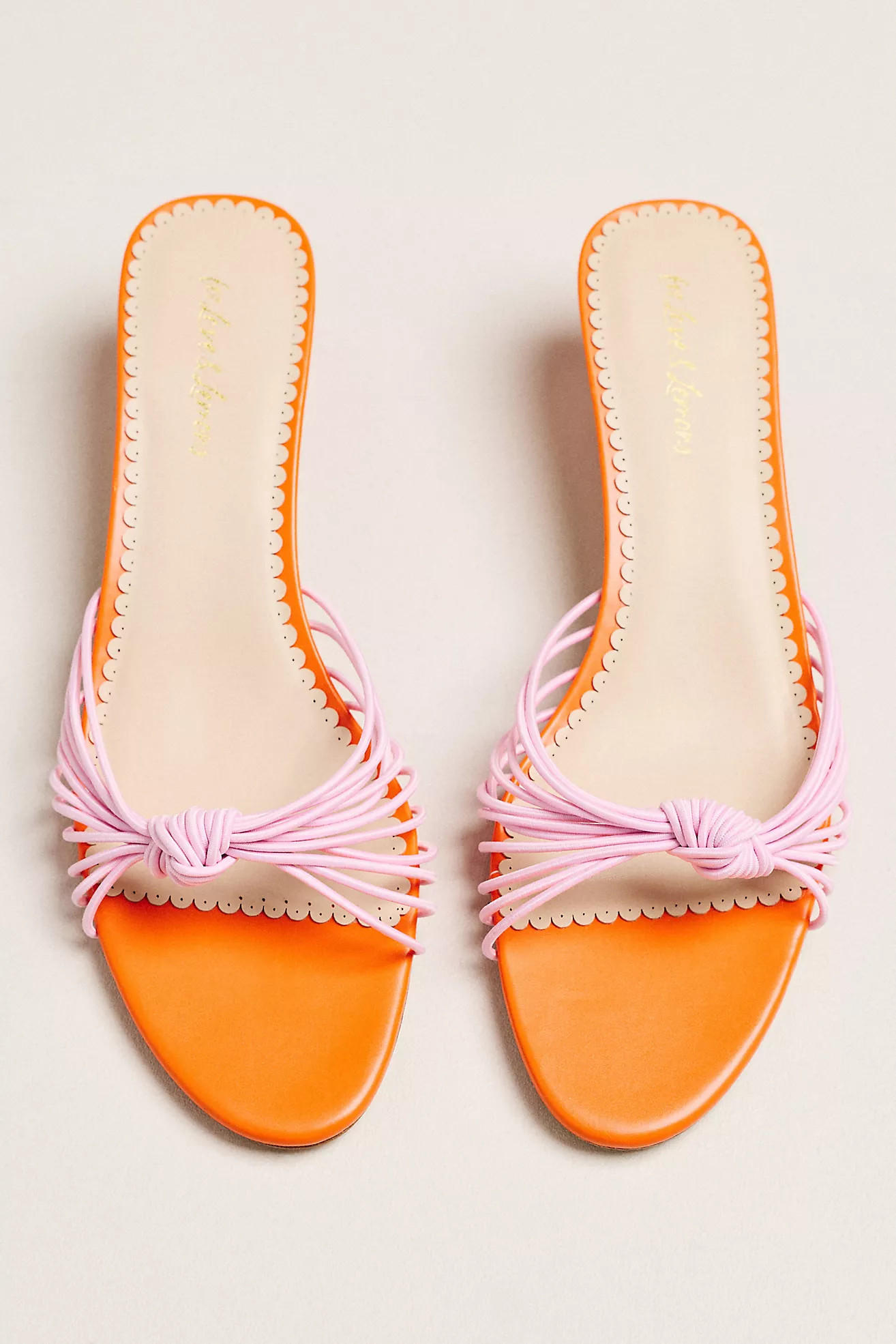 For Love & Lemons Cleo Colorblock Kitten Heel Sandals | Anthropologie (US)