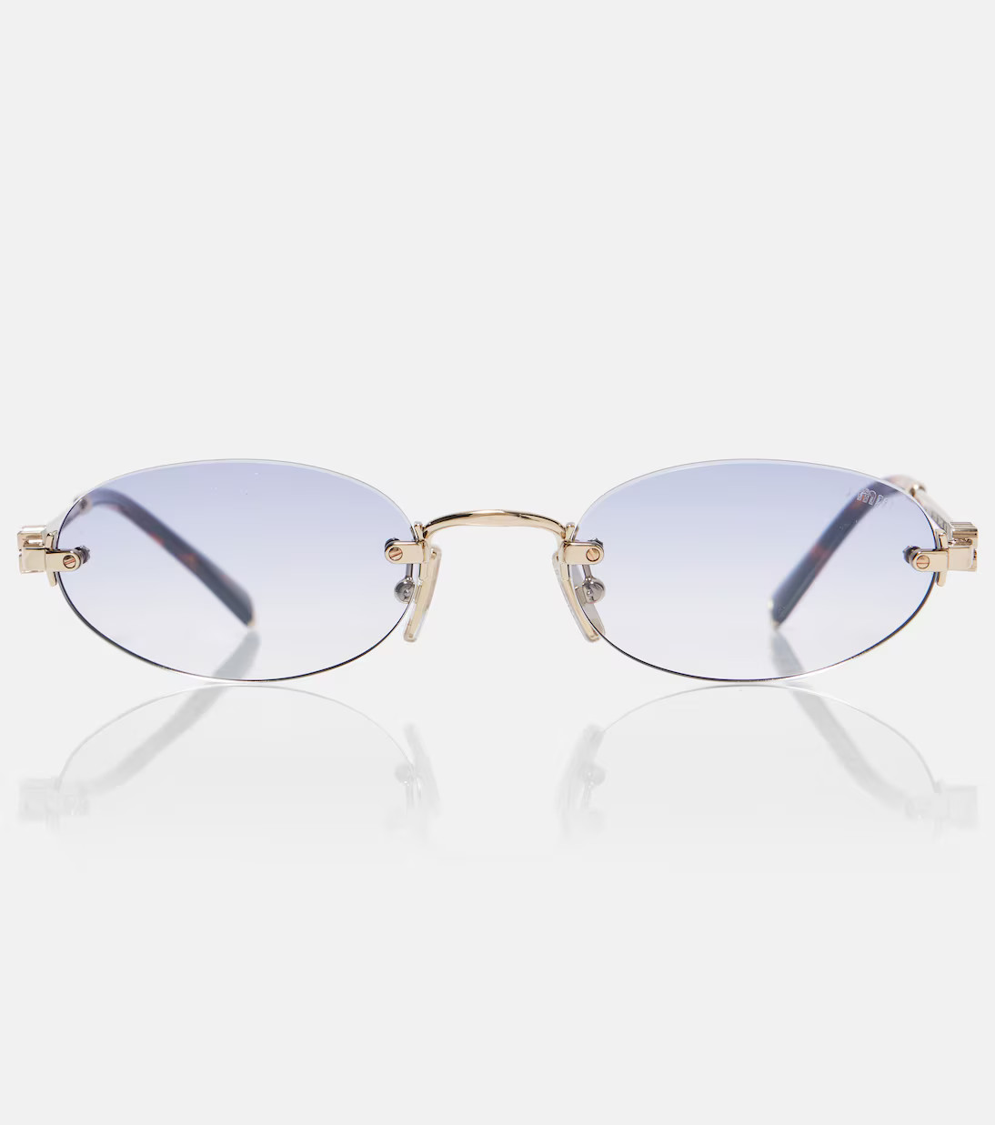 Logo oval sunglasses | Mytheresa (UK)