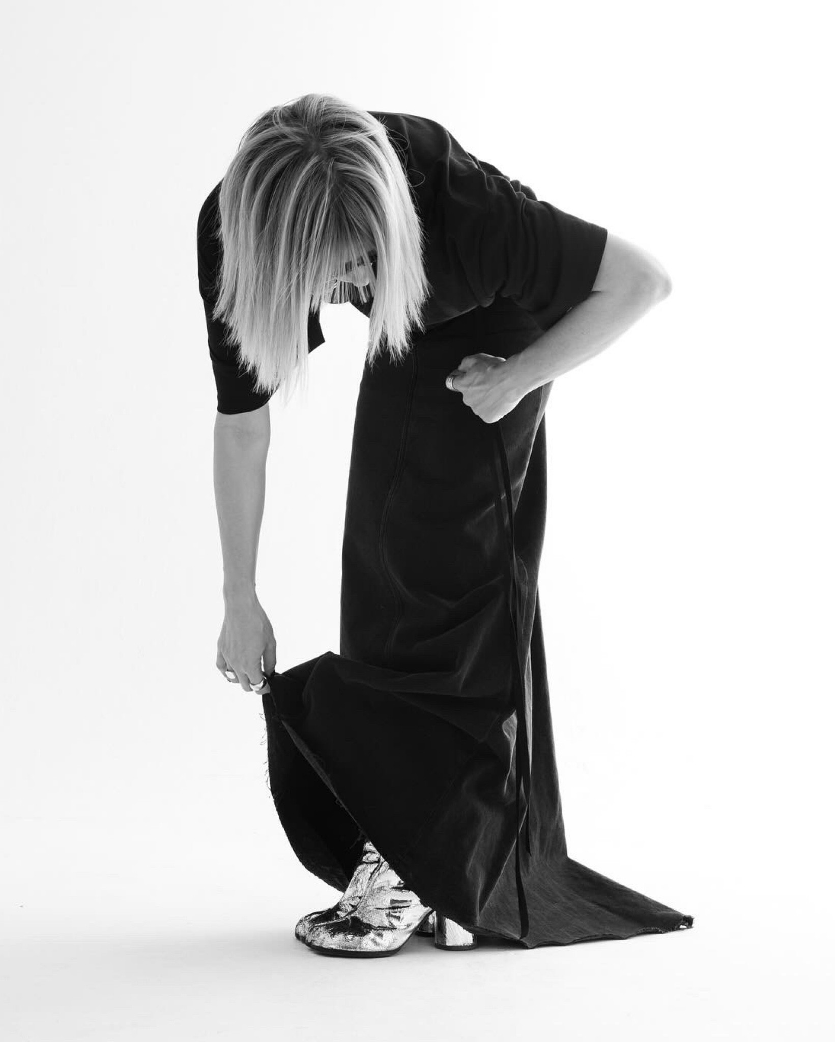 Floor length maxi denim skirt (it’s on sale now, so better be quick if you love it as much as I do) paired with silver boots and an easy tshirt 🖤

#LTKstyletip #LTKSpringSale #LTKeurope