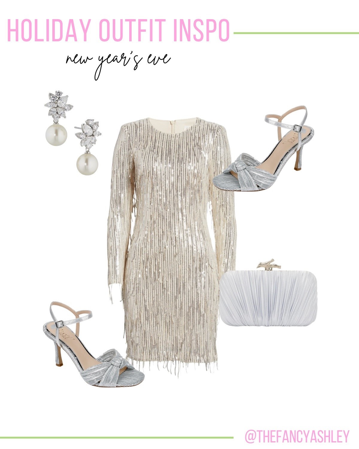 Holiday outfit inspo - New Year's Eve! Love this fringe mini dress from Nordstrom - NYE perfection. Paired it with cute heels and accessories to ring in the new year in style! 
#NewYearsEve #NYEOutfit #NordstromFinds #PartyDress #HolidayOutfit #NewYearsOutfit 

#LTKHoliday #LTKSeasonal