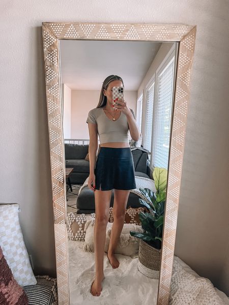 Aerie finds✨ wearing a small top and small skirt

Athletic mini / athleisure / aerie / 

#LTKstyletip #LTKunder50 #LTKfit