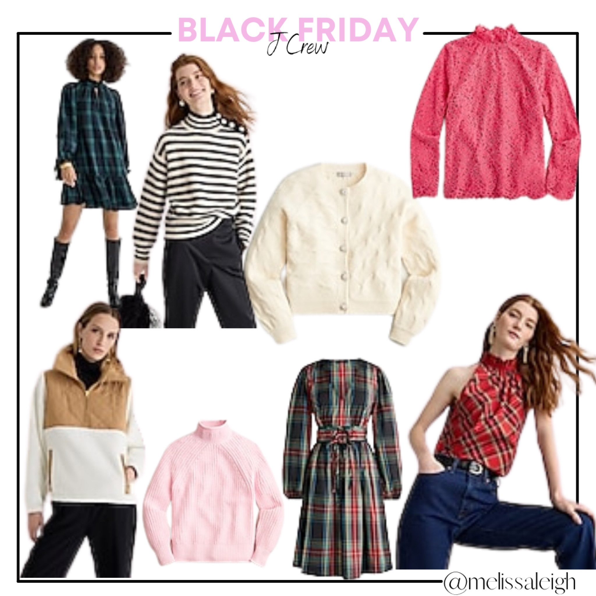 Black Friday J crew - 50% off site wide - holiday outfit, sweater dress, holiday party - classic style, preppy style, lace blouse, plaid dress, turtleneck sweater, fleece pullover, striped pullover, cable knit cardigan 

#LTKHoliday #LTKworkwear #LTKCyberweek