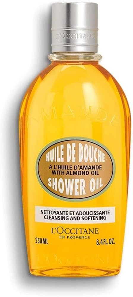 L'Occitane Cleansing & Softening Almond Shower Oil, Oil-to-Milky Lather, Softer Skin, Smooth Skin... | Amazon (US)
