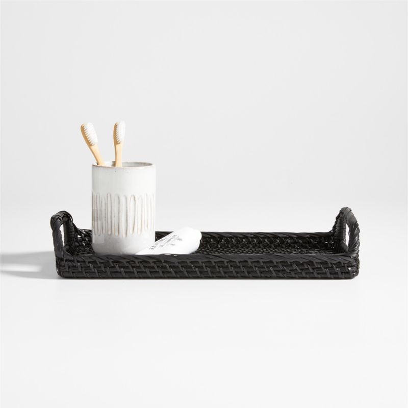 Sedona Black Vanity Tray + Reviews | Crate & Barrel | Crate & Barrel