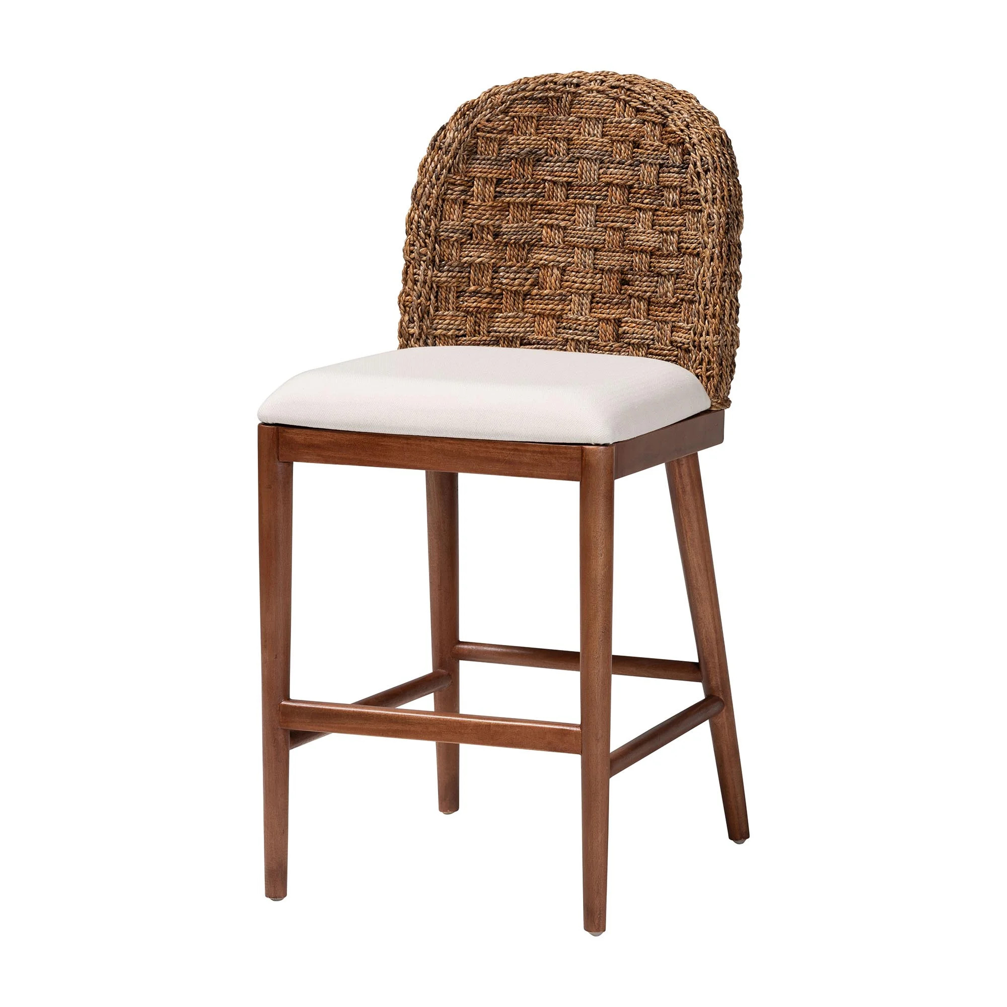 bali & pari Denver Boho Counter Stool, Walnut Brown | Walmart (US)