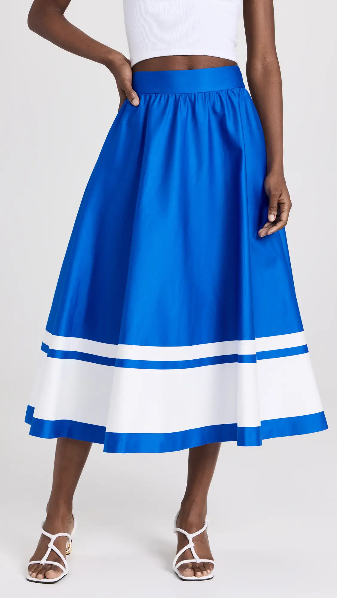 alice + olivia Earla High Waisted Flare Skirt | Shopbop | Shopbop