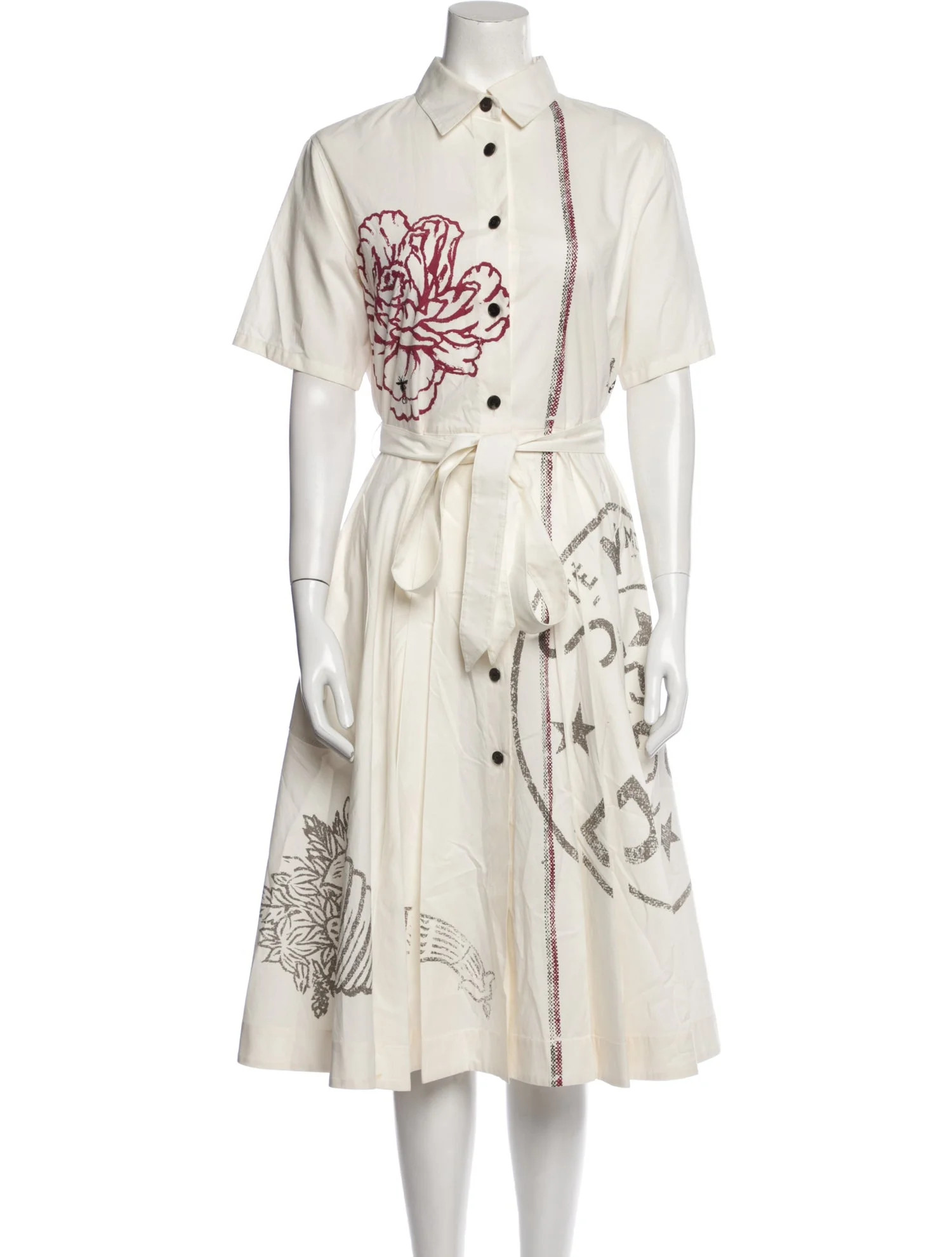 Printed Midi Length Dress | The RealReal