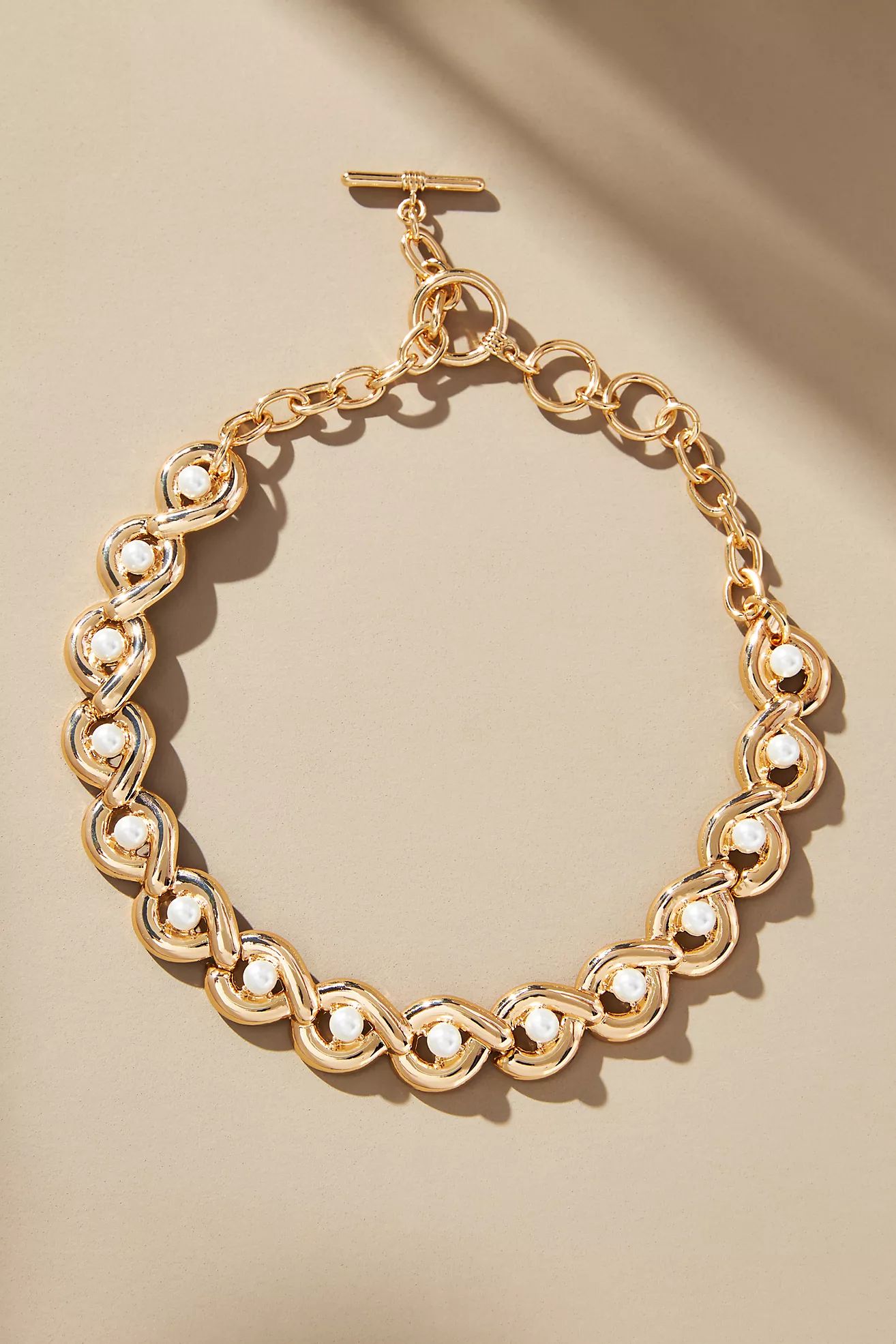Chunky Structured Pearl Necklace | Anthropologie (US)
