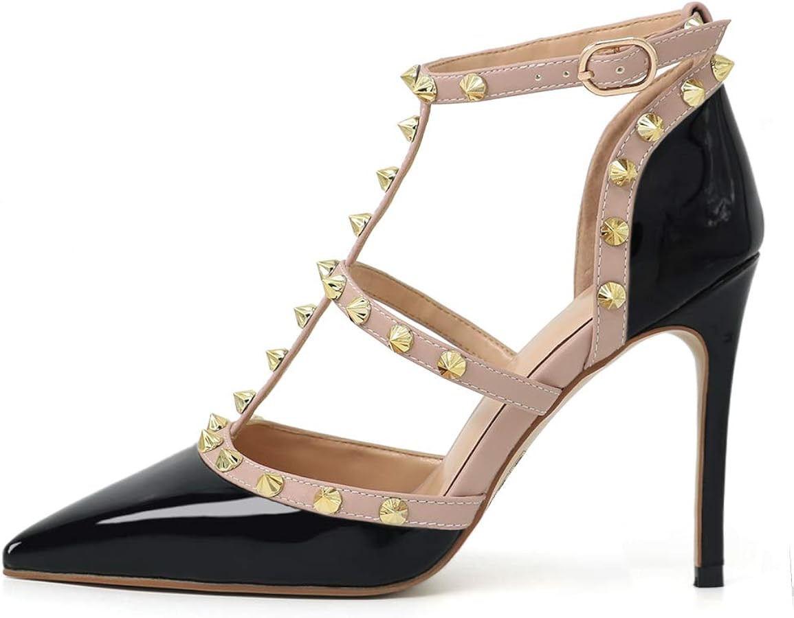 Eithy Women's Slingbacks Mid High Heels Pointy Toe Buckle Summer Shoes Party, Holiday Heels ... | Amazon (US)