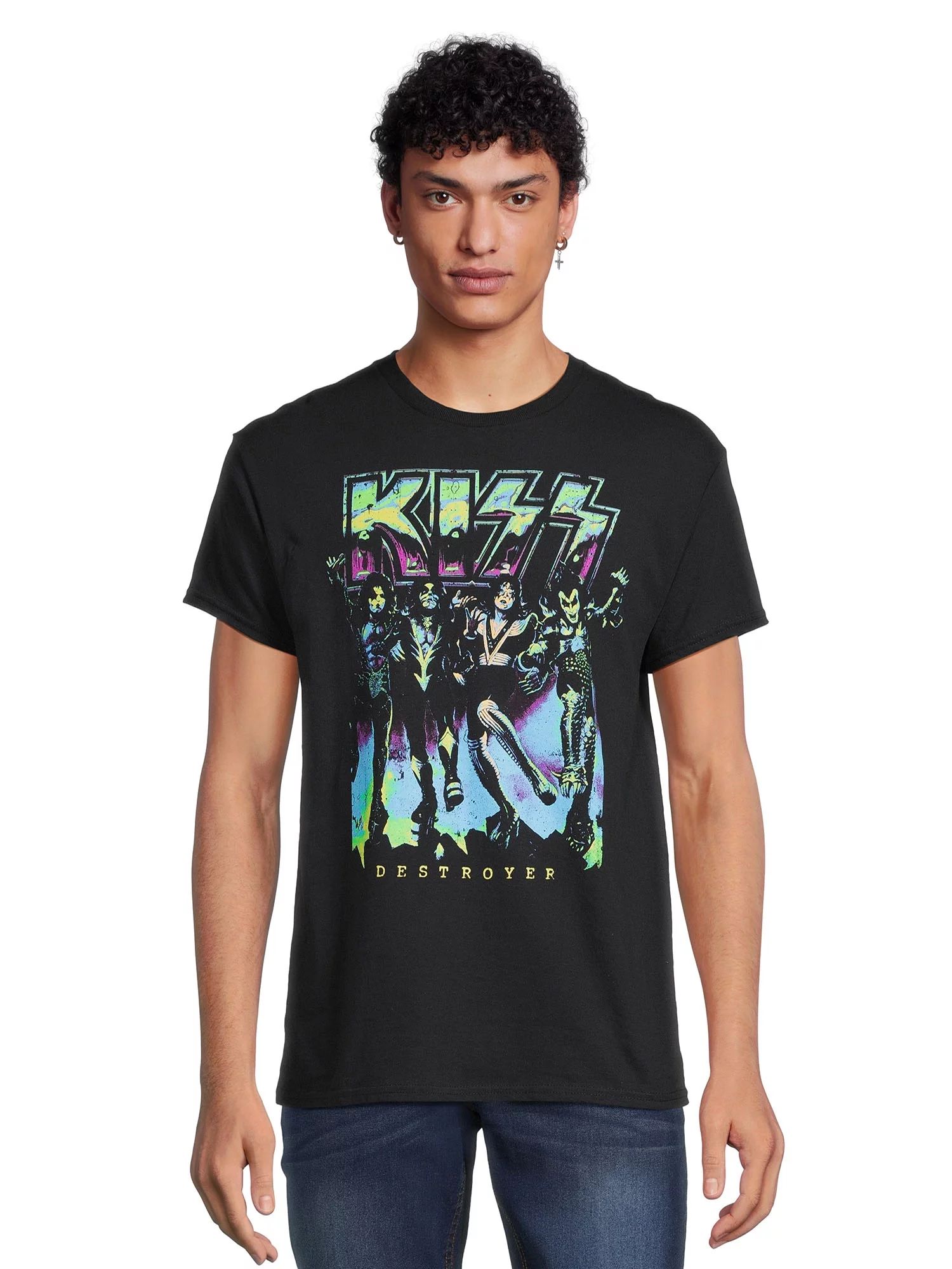 KISS Men's & Big Men's Band Graphic Tee, Sizes S-3XL | Walmart (US)