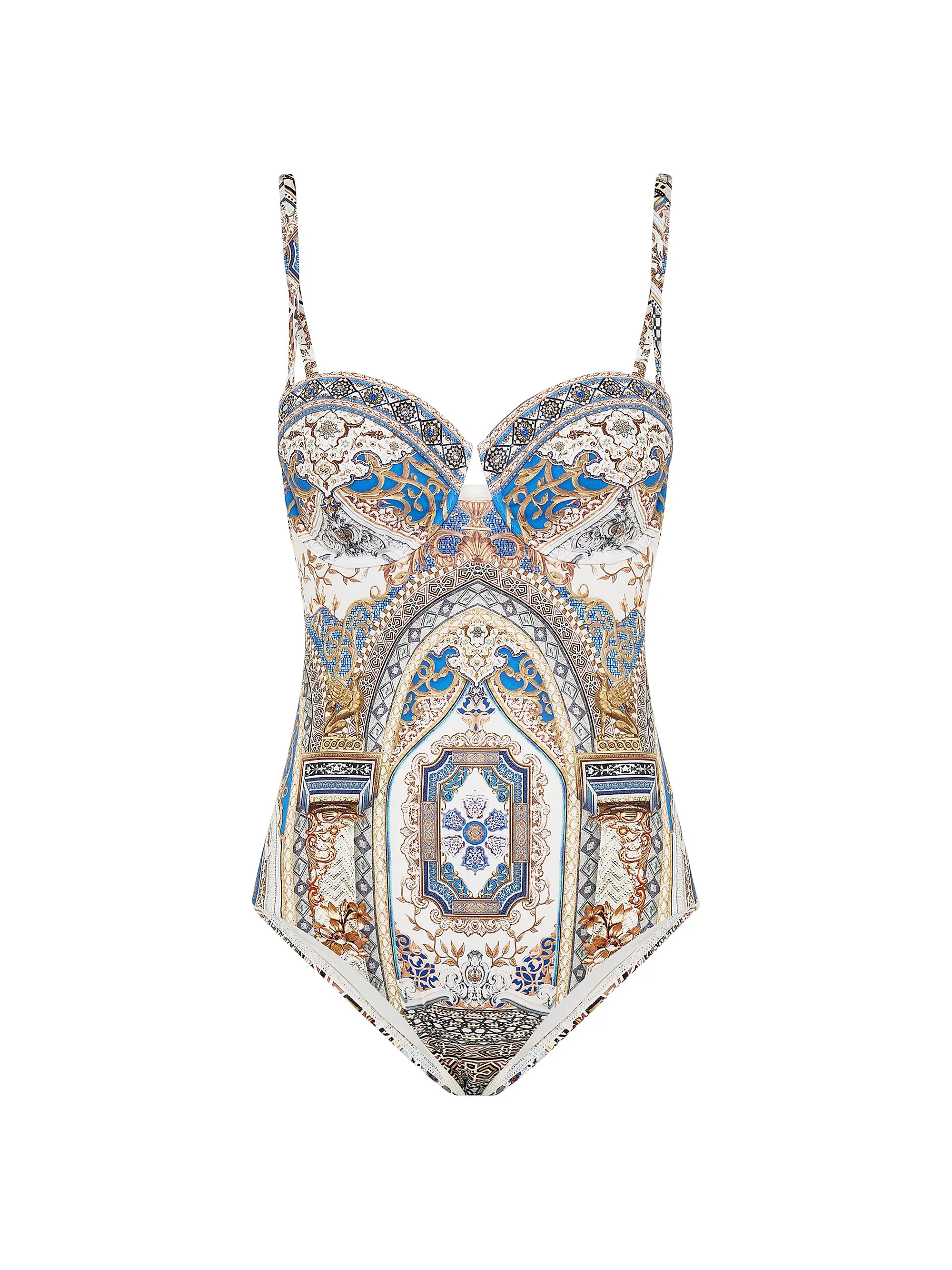 Camilla Make Me Your Mosiac Underwire One-Piece Swimsuit | Saks Fifth Avenue | Saks Fifth Avenue