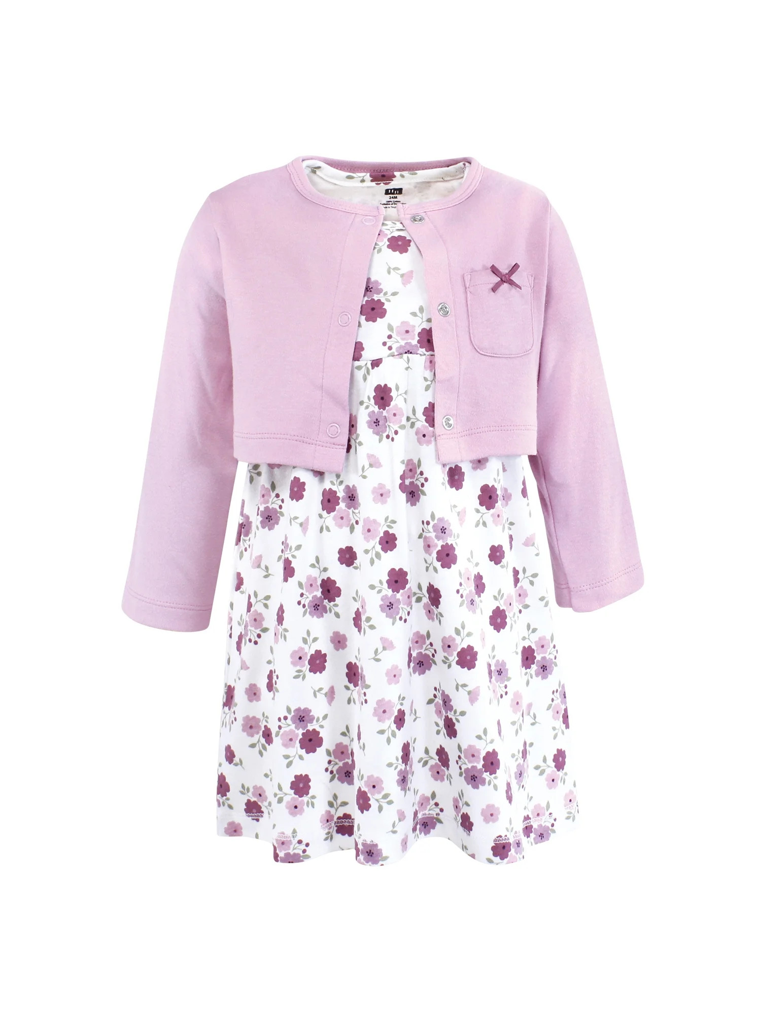 Hudson Baby Dress and Cardigan, Sizes 18 Months- 5T | Walmart (US)